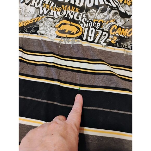 Vintage Ecko Unltd Graffiti Polo Shirt Men's XL - Picture 4 of 9